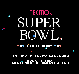 Play <b>Tecmo Super Bowl 2009-2010</b> Online